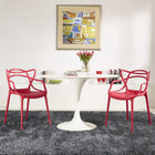 Modway Entangled Dining Set - Red - 2 Pack-PP plastic construction