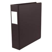 Staples − Reliure économique à anneaux en D − 2 po − noir-Reliure noire à anneaux ronds de 2 po avec une capacité de 480 pages