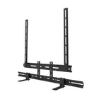 Kanto Universal Sound Bar Mounting Bracket - Wall and TV Mounting - Black-Compatible with soundbars with mounting screw widths from 3.9" to 39.2" (10 - 100 cm)