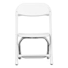 Flash Furniture Kids Plastic Folding Chair, White (YKIDWH)-Contemporary design