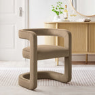 Modway - Winslow Performance Velvet Chaise d’accent en tonneau - Taupe-Dos ouvert