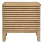 Modway Render Two-Drawer Nightstand - Oak-Tapered Wood Legs