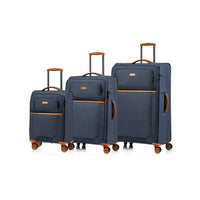 Champs Classic II 3-Piece Softside Luggage Set - Lightweight - Navy-From the Classic II Collection