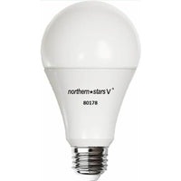 Northern Stars LED Light Bulb LE-9A19/Motion Sensor 4000K 120V 9W E26 800LM - 2 Pack-Frosted