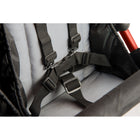Gaggle Compass Quad 4-Passenger Stroller - Red-Front seats recline 0-25 degrees, rear seats 25-60 degrees