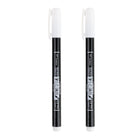 Tombow Fudenosuke Pastel - White - 2 Pack-Layer ink to increase opacity