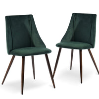 Lot de 2 Chaises de Bureau avec Accoudoirs en Suédine Marron Homy Casa-Texture Suédine Douce – Tissu marron effet suède pour un toucher confortable