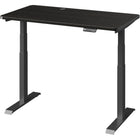 MotionGrey - Bureau assis-debout électrique à double moteur, réglable en hauteur, 120 po de largeur - Cadre noir-MotionGrey Plateau stratifié de haute qualité (120 x 60 x 2,5 cm) • Double moteur allemand - vitesse de réglage plus rapide (38 mm/s) • Capacité de charge de 113 kg (250 lb) • Clavier à affichage numérique avec mémoire