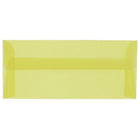 JAM Paper #10 Business Envelopes, 4 1/8 x 9.5, Yellow Translucent Vellum, 100 Pack (PACV356g)-Primary yellow