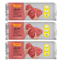JOVI Air Dry Clay - 1.1 lb Bars - Terracotta - 3 Pack-Cool and Pleasant Texture: Experience the delight of working with JOVI Air Dry Clay, featuring a cool and pleasant texture that feels refreshing to the touch. Its moist consistency makes it exceptionally easy to shape and manipulate, allowing you to bring your creative visions to life effortlessly.