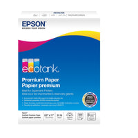Epson EcoTank Premium Paper - 24 lb. - 8.5"x11" - White - 500 Sheets-8.5" x 11" (Letter Size)