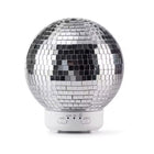 Rotate Disco Ball Essential Oil Diffuser Ultrasonic Cool Mist Humidifier - Silver-Versatile ultrasonic diffuser: Transforms water and essential oils into a cool, fine mist to improve ambient air quality