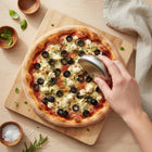 Minimal Stainless Steel Pizza Cutter-Dimensions: Each cutter measures W9cm x H9cm x D2cm (W3.5" x H3.5" x D0.8")