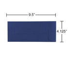 JAM Paper #10 Policy Envelopes, 4 1/8 x 9.5, Presidential Blue, 1000 Pack (263912999B)-Closure: Gum