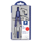Staedtler – Coffret compas en métal-Peut être utilisé avec la branche avec élément mine fournie ou avec marqueurs, stylos, crayons de couleur à l'aide de l'adaptateur