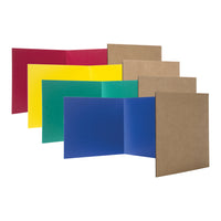FlipsideMD – Isoloir pour étudier en carton ondulé, assorti, paq./24-Taille : 12 haut. x 48 larg. (po)