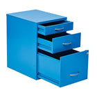 OSP Designs HPBF-7 22" Storage File Cabinet, Blue-Random Keyed Locks