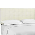 Modway Paisley Tufted Upholstered Performance Velvet Full/Queen Headboard - Ivory-Soft Performance Velvet Upholstery