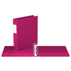 Davis Group Premium Economy Binder - Round Ring - 1.5" - Pink - 6 Pack-1.5"