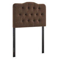 Modway Annabel Premium Linen Blend Twin Headboard - Cocoa-Premium Linen Blend Upholstery