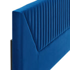 Modway - Patience Chenal Touffé Performance Velvet Tête de lit jumelée, Marine-Rembourrage en mousse dense