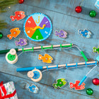 Melissa & Doug Catch & Count Wooden Fishing Game with 2 Magnetic Rods-9