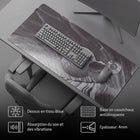 ONEofZERO Grand sous main premium - antidérapant fond en caoutchouc -  Anomalies Lunar-Garantie limitée de 30 jours du fabricant.