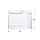 Quartet Magnetic Dry Erase Weekly and Monthly Calendar - 20" x 16" - Aluminum Frame-DURABLE CONSTRUCTION: This board boasts a durable construction with a slim aluminum frame. The dry-erase surface guarantees smooth writing, is non-absorbent, resistant to scrapes, easy to wipe clean, and effectively prevents stains and ghosting.