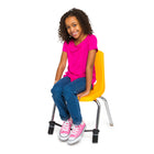 Bouncyband for Elementary School Chairs - Black-No tools required to assemble and chairs can be stacked and moved as normal 