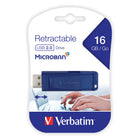 Verbatim - Clé Flash USB 16 Go - Bleu-Compatible avec Windows XP, Vista, Windows 7 et les versions ultérieures, Mac OS X 10.1 et les versions ultérieures, Linux Kernel 2.6 et les versions ultérieures