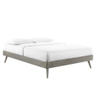 Modway Margo Wood Queen Platform Bed Frame - Grey-Wood, MDF, and Veneer Construction