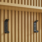 Modway Render Fluted Coat Rack Panel with Shelf - Light Oak-7