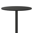 Flash Furniture – Table bistro ronde en stratifié noir de 30 po avec base de 22 x 22 po (XURD30BKT2222B)-Bordure de protection noire en forme de T