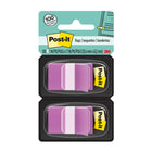 Post-it 1" x 1.7" Flags - Purple - 50 Flags/Dispenser - 2 Dispensers/Pack-Flags make it simple to mark and highlight important information