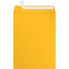 Jam Paper 80 lb Open-End Envelopes - 9" H x 12" W - Sunflower Yellow - 50 Pack-Open-end envelope: These open-end 9” x 12” catalog envelopes have a convenient vertical design. Use them to send business letters, confidential documents, large photos, folders, and so much more. The rectangular flap is on the short side, helping to keep things organized and from falling out after opening