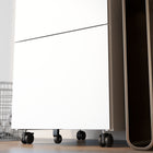 Vinsetto 2-Drawer Letter/A4 Steel Filing Cabinet with Lock & Hanging Bar - White-Colour: White
