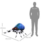 HOMCOM 63" Lit Inflatable Giant Spider Halloween Yard Decoration-Made from weather-resistant, polyester cloth material 