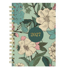 Blueline - Agenda Hebdomadaire/Mensuel 17 Mois D’Août À Décembre - 8 po H x 5 po l - Motif Verdant - Bilingue-Reliure à double spirale dorée, couverture rigide en deux pièces