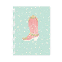 Gartner Studios Spiral Notebook - 8" x 10.5" - 80 Sheets - Cowboy Boot-Special Features: three hole design compatible with most standard 3 ring binders