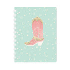 Gartner Studios - Cahier en spirale doublé - 8 po x 10.5 po - 80 feuilles - Bottes de cowboy-Caractéristiques spéciales : conception à trois trous compatible avec la plupart des relieurs à 3 anneaux standard