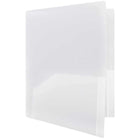 JAM Paper Heavy Duty 2-Pocket Presentation Folders - Clear - 6 Pack-Quantity: 6 Folders per Pack | One for each subject & project