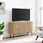 Modway Fortitude 59" Oval Sideboard - Oak-Push-to-Open Cabinetry