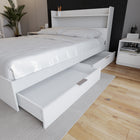 Nexera Hunter 2-Drawer Storage Bed - Queen Size - White-Easy Assembly and Delivery: Hassle-free assembly, doorstep delivery for a convenient bedroom upgrade