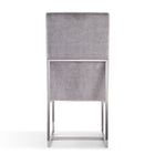 Manhattan Comfort Element 19.68" Modern Velvet Upholstered Dining Chair - Grey-Delivered to you Fully Assembled! No Assembly Required