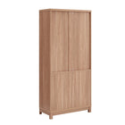Manhattan Comfort Jodie 31" Mid-Century Modern Bookcase - Maple-Lifted Frame Manufactured Wood Legs for Fashion and Durability