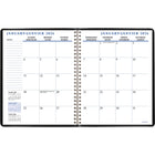 Staples - Agenda hebdomadaire/mensuel 2026 - 8 3/4 po H x 6 7/8 po l - noir - bilingue-Hebdomadaire : une semaine sur deux pages verticales de planification avec sections de notes lignees dans le haut, mensuel : sur deux pages avec section de notes, reference du mois passe et futur et de format bloc