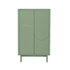Manhattan Comfort Ella 31.5" Modern Accent Cabinet - Sage Green-Modern Accent Cabinet for Dining Room, Living Room, and Bedroom Usage