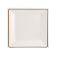 Eco Guardian Compostable Printed Rim Square Plates, Retail Packaging, 7", 144 Pack (EG-N-AQ11-L12G1)-Fridge, freezer, microwave, and oven safe