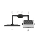 ShoppingAll - Support convertible 2-en-1 pour écran et ordinateur portable - Noir-6