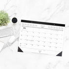 Staples 2027 Monthly Desk Pad Calendar - 17" H x 21-3/4" W - Bilingual-Block size: 2-7/8" x 2-3/8"